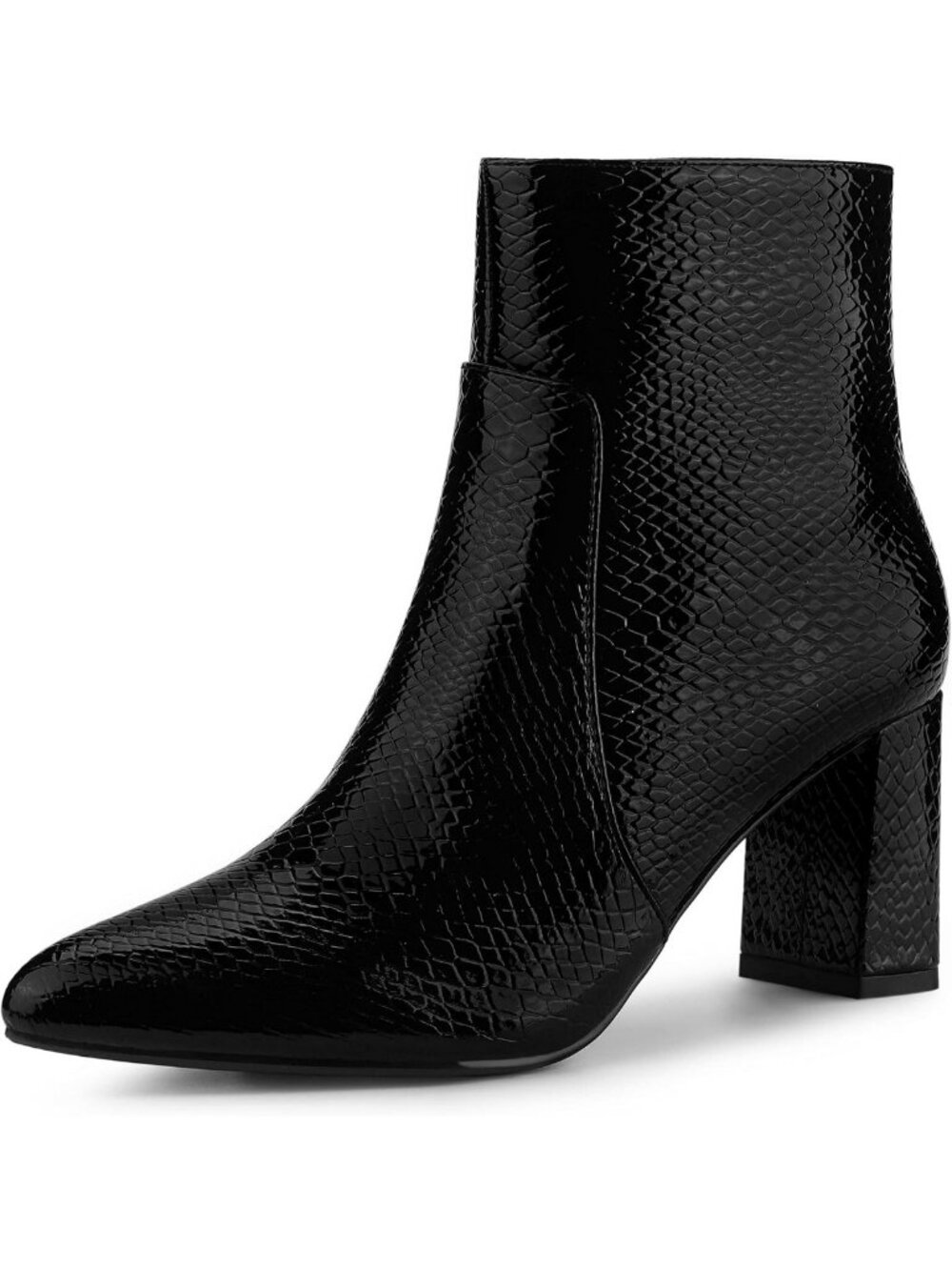 Snakeskin Print Ankle Boots for Women | Halloween Costume Footwear
